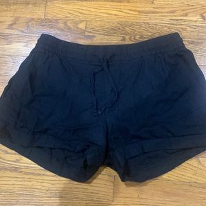 Black old navy linen shorts